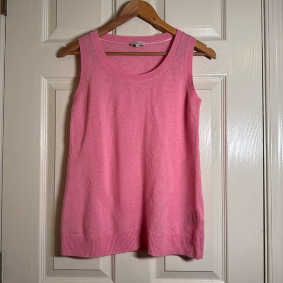 Lafayette 148 New York Vibrant Pink 100% Cashmere Two Piece Cardigan S - Picture 9 of 10